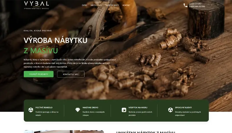 Ukázka webu: Webová aplikace
